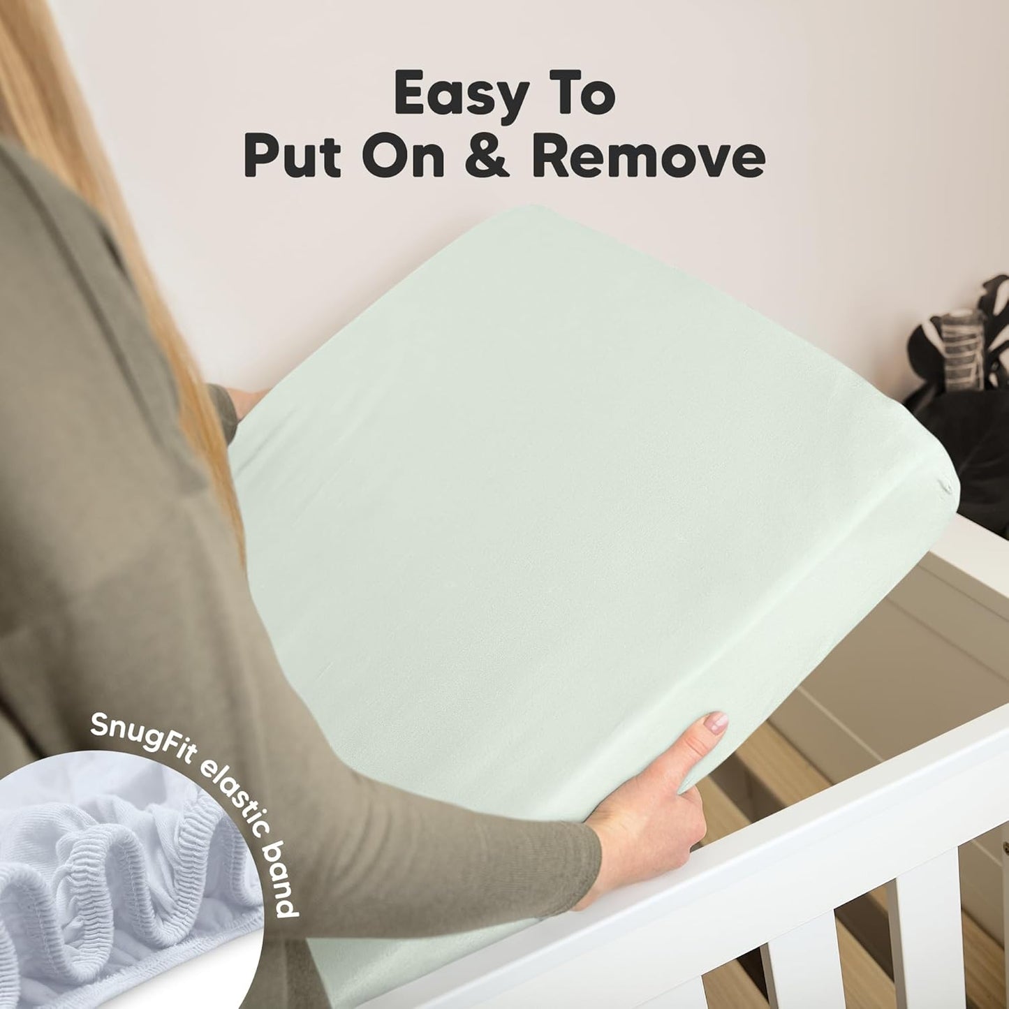 KeaBabies 2-Pack Organic Crib Sheets for Boys, Girls - 52x28 Fitted Crib Mattress Sheet Neutral