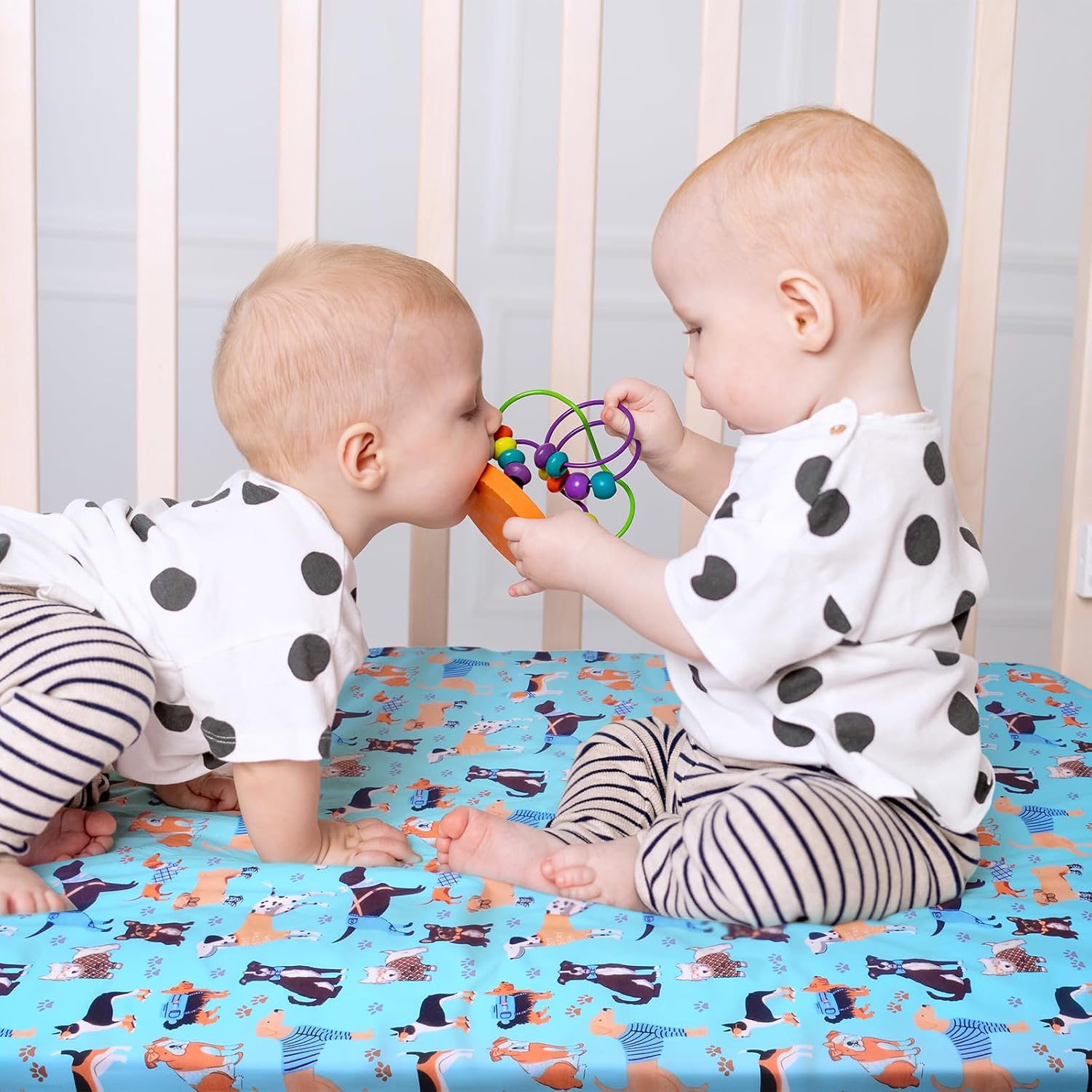 Crib Sheet - Fitted Crib Sheet Baby Sheet for Standard Crib and Toddler mattresses Nursery Bedding