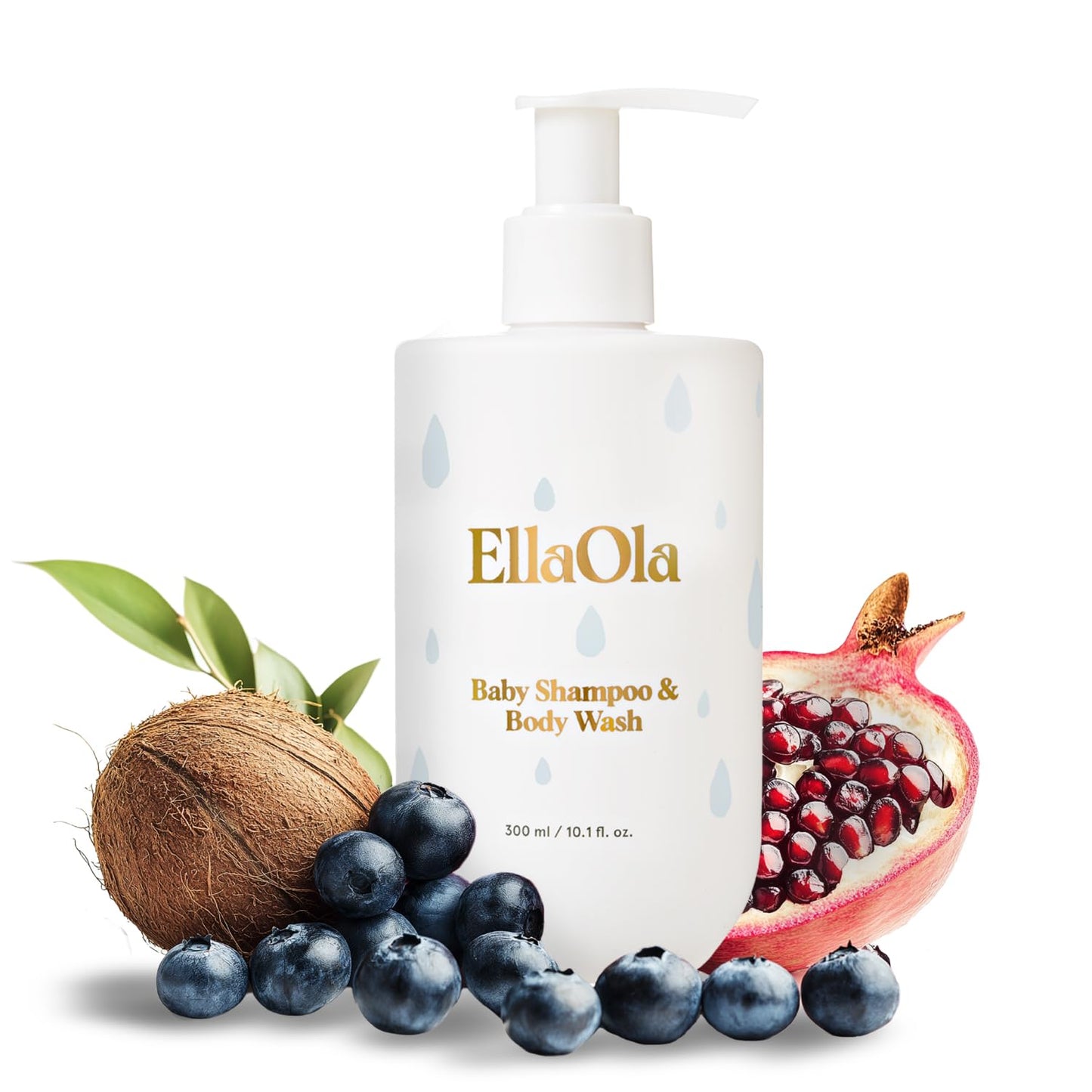 Tear Free Baby Shampoo & Body Wash - Organic, Hypoallergenic Baby + Kid Soap Hydrates & Nourishes