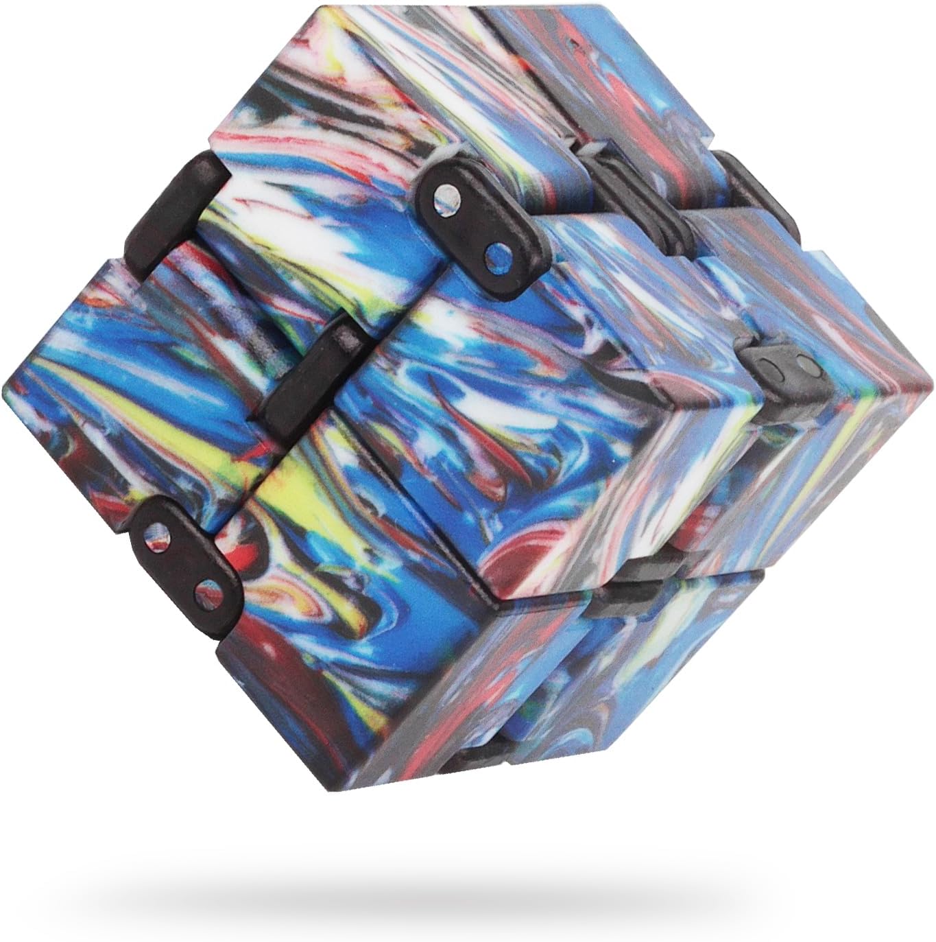 Fidget Infinity Cool Cube Toys: Hand Held Magic Cube Cool Stuff Gadgets Things Unique Birthday Gifts Boys Girls Kids Adults Anxiety Stress Relief Sensory Toy Christmas Stocking Stuff Gifts Toys