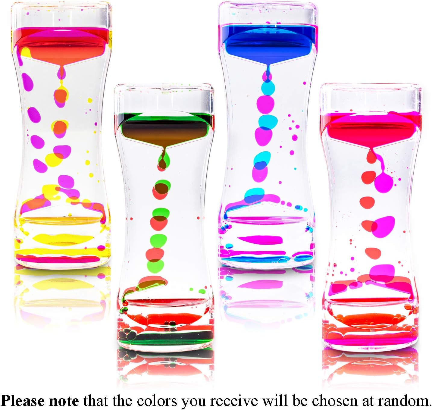 Super Z Outlet Liquid Motion Bubbler for Sensory Play, Fidget Toy, Children Activity, Desk Top, Assorted Colors (1 Piece)