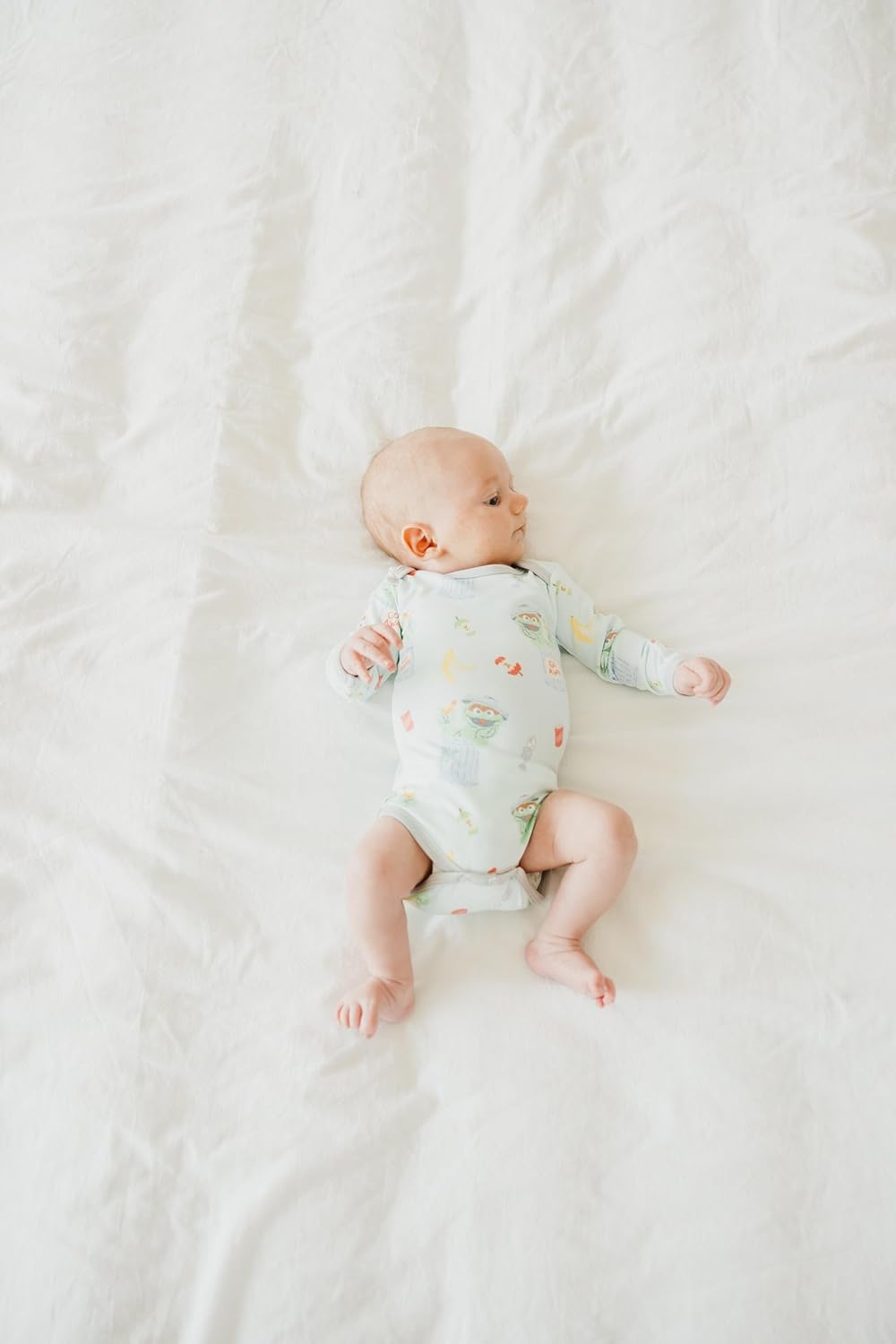 Copper Pearl Long Sleeve Bodysuit Baby: Ultra Soft Baby for Newborns, Boys, and Girls - Stylish, Comfortable, Overlap Shoulders, Premium Knit Fabric - Newborn, Oscar The Grouch