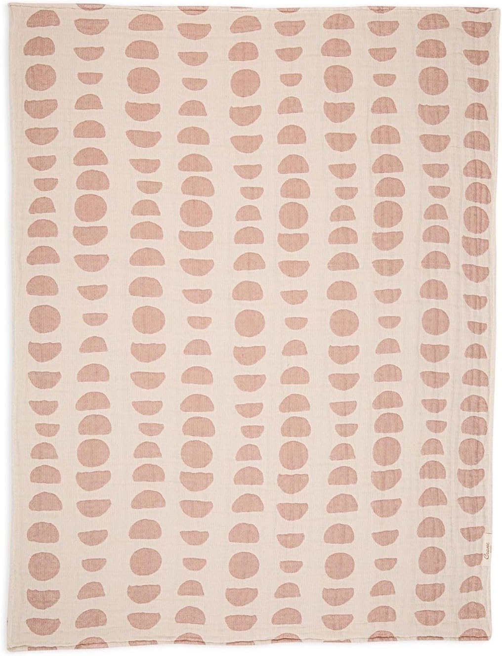 Crane Baby Moon Phase Cotton Baby Blanket 30” x 40”, Soft Cotton Muslin Nursery and Stroller