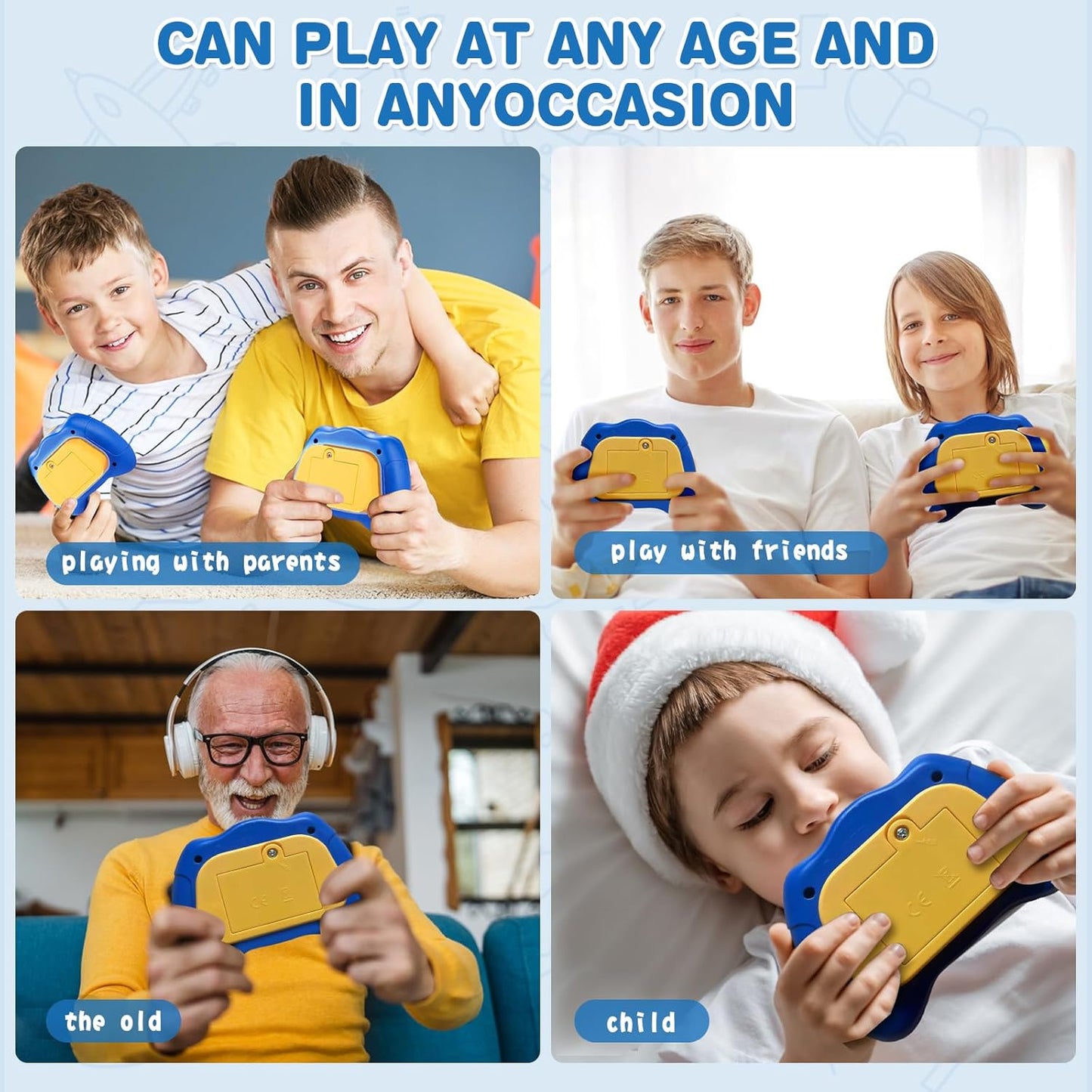 Light Up Bubble Fidget Toy, Electronic Quick Push Game Console, Birthday Gifts for 6 7 8 9 10-12 Year Boys and Girls, Handheld Puzzle Game Sensory Toys for Family Party