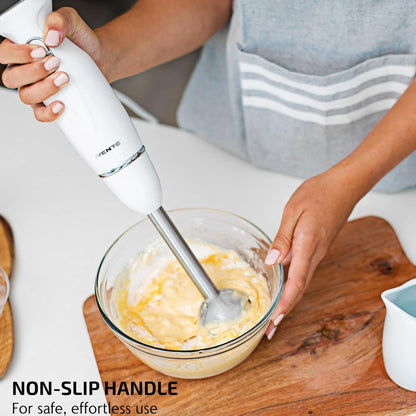 OVENTE Immersion Hand Blender, 300W Electric Handheld Portable Stick Mixer with 2 Mixing Speed and