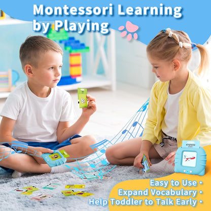 Toddler Toys Bilingual English and Spanish Talking Flash Cards for 1 2 3 4 5 6 Year Old Boys and Girls, Autism Sensory Toys for Autistic Children, Learning Educational Speech 250 Sight Words