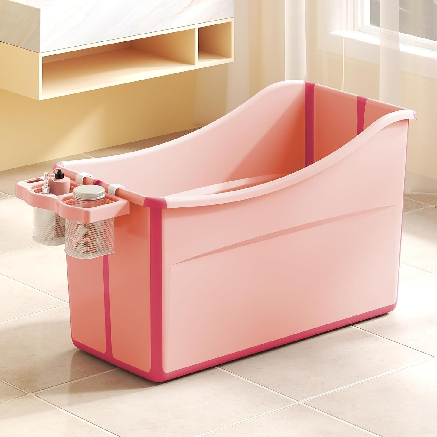 Collapsible Baby Bathtub Foldable Bathtub for Toddler Portable Large Foldable Bath Tub Bathtub for