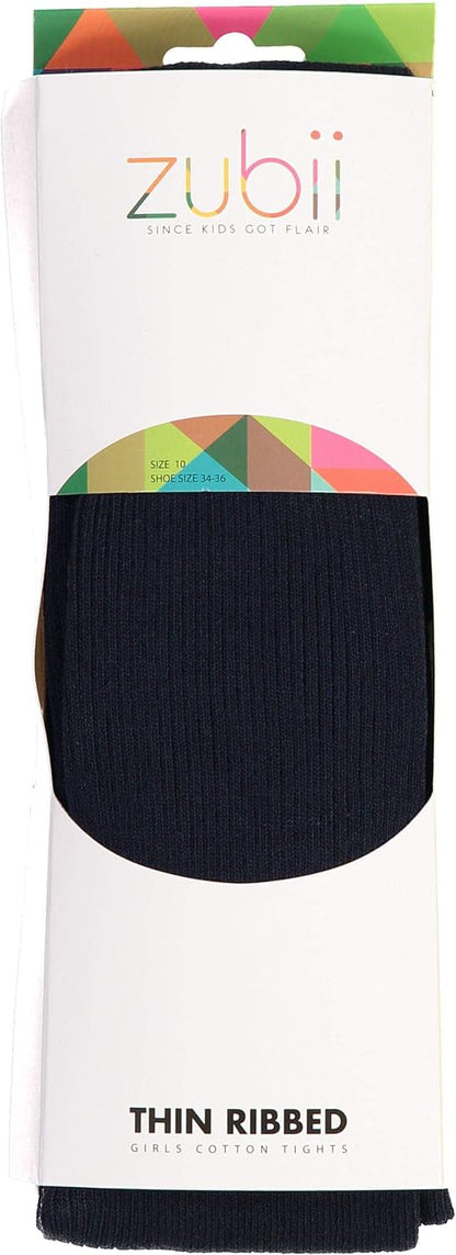 Kids, Girls thin Ribbed Cotton tights, Comfy, Soft Flat Tights Made from Breathable cotton| Great Tights For Uniform,