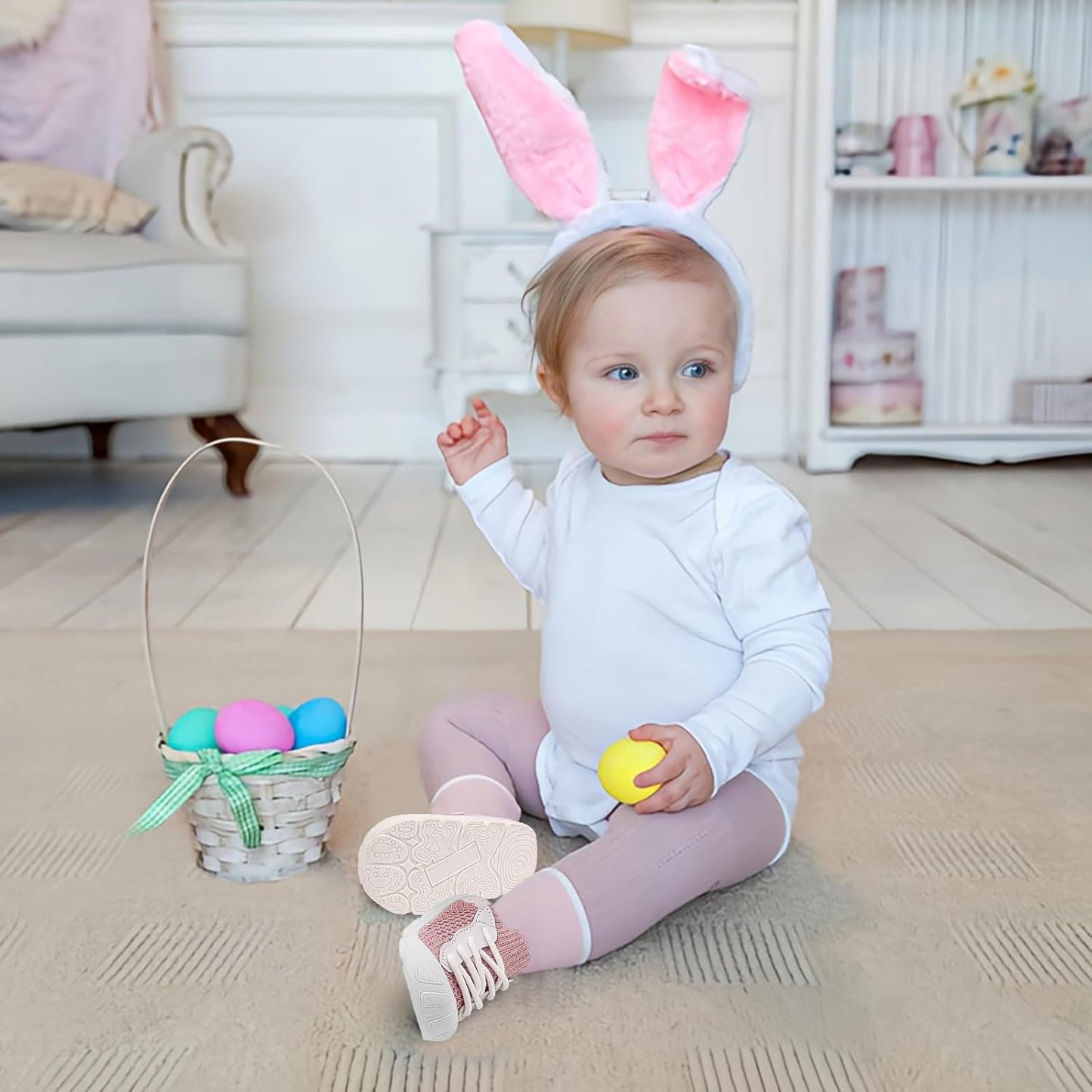 Charrost Toddler Baby Girl Boy First Walking Shoes Checkered Sneakers Sizes 3/4/5/6/7/8T. Soft, Cute,Flexible for First Walkers. Non-Slip, Slip On, Wide Toe Box Indoors Outdoors