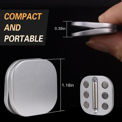 Fidget Toys Adults See-Saw, Mini Metal Fidget Slider Magnetic Fidget Clicker Fidget Toys for Adults Anxiety Stress Relieve, Focus, Inspiration, Good Gift for Men Boyfriend