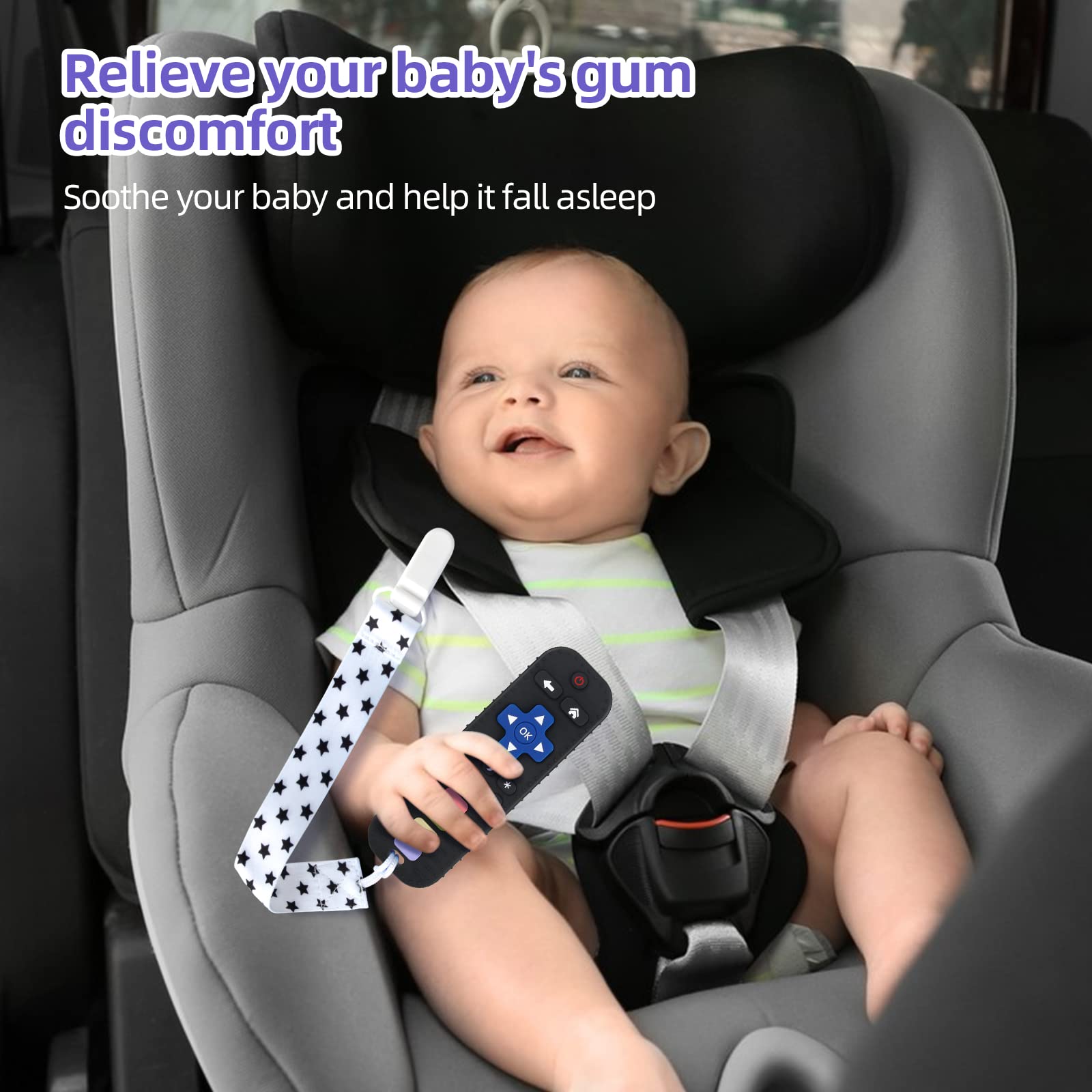 Chuya Baby Teether Toy Chew Toys for Babies 3-24 Months