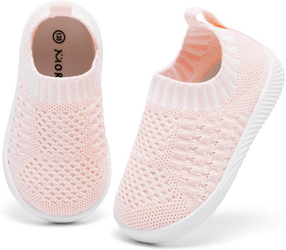 MORENDL Baby Toddler Walking Socks Non-Slip Breathable Unisex Casual Sneakers