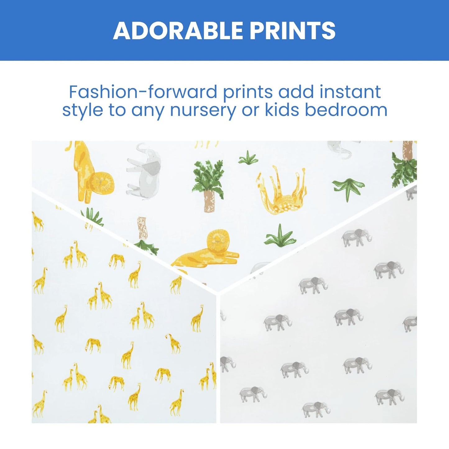 Delta Children Fitted Crib Sheets for Girls and Boys - Crib Sheet for Standard Crib and Toddler