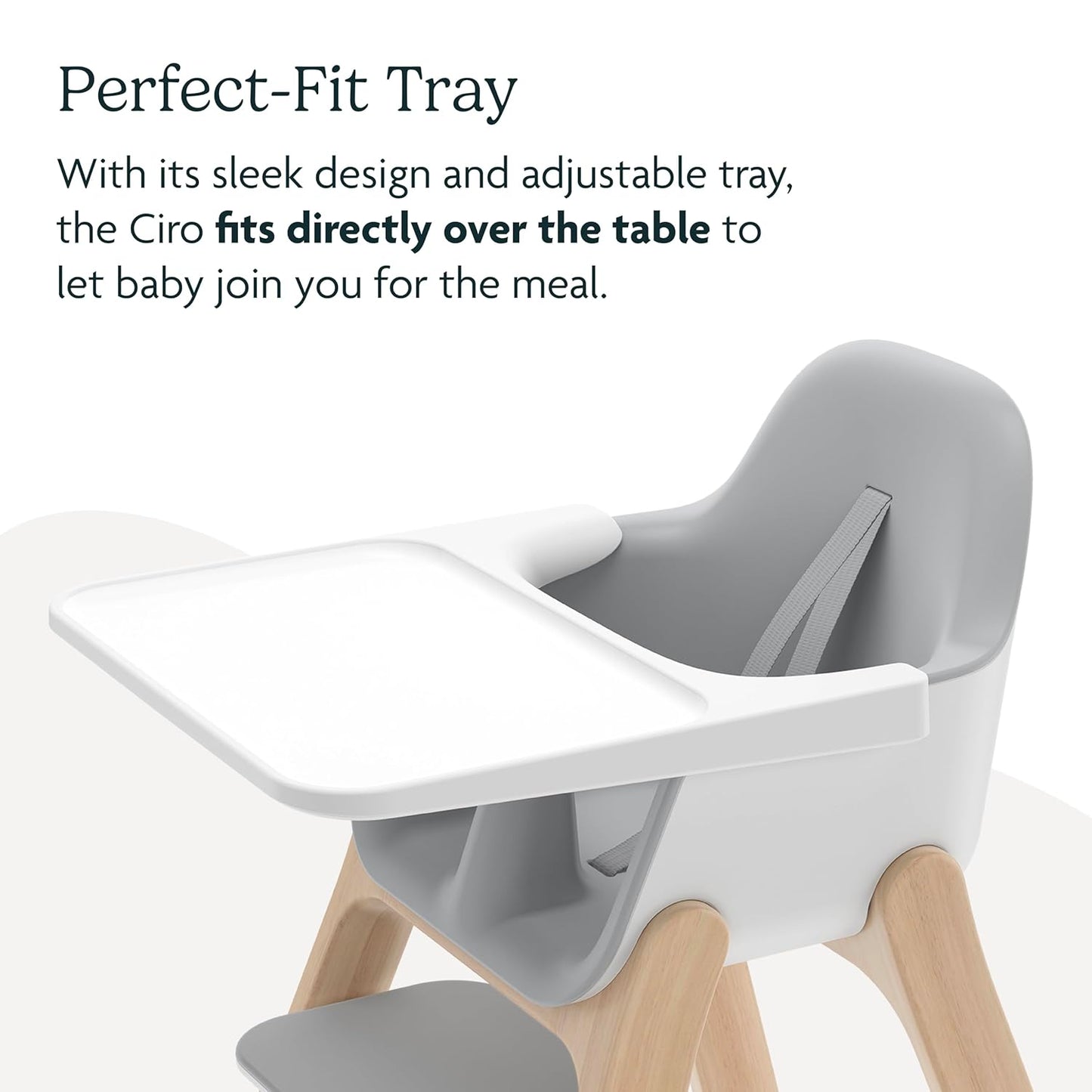 UPPAbaby Ciro High Chair/Sleek, Easy-to-Clean Design/Perfect-Fit Tray to Bring Baby to