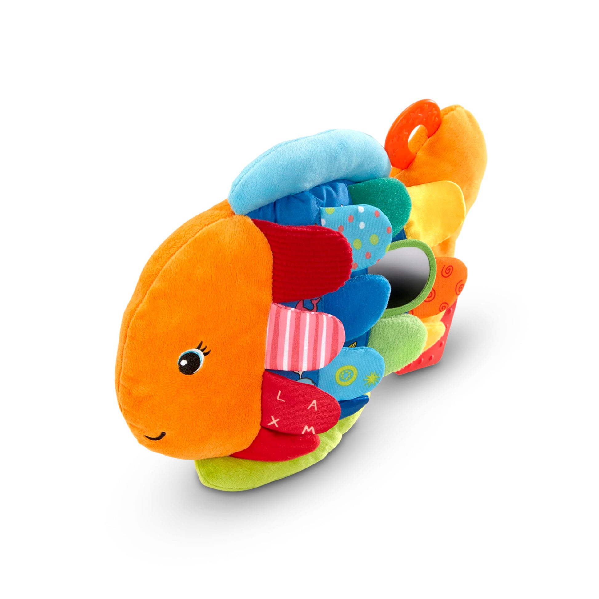 Melissa & Doug K’s Kids, Flip Fish Stuffed Animal, Soft Baby Book, Multi-Textured Squeaking &