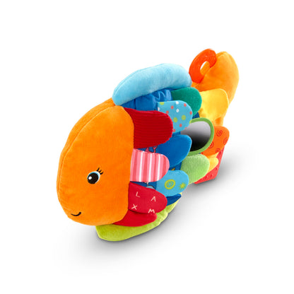 Melissa & Doug K’s Kids, Flip Fish Stuffed Animal, Soft Baby Book, Multi-Textured Squeaking &