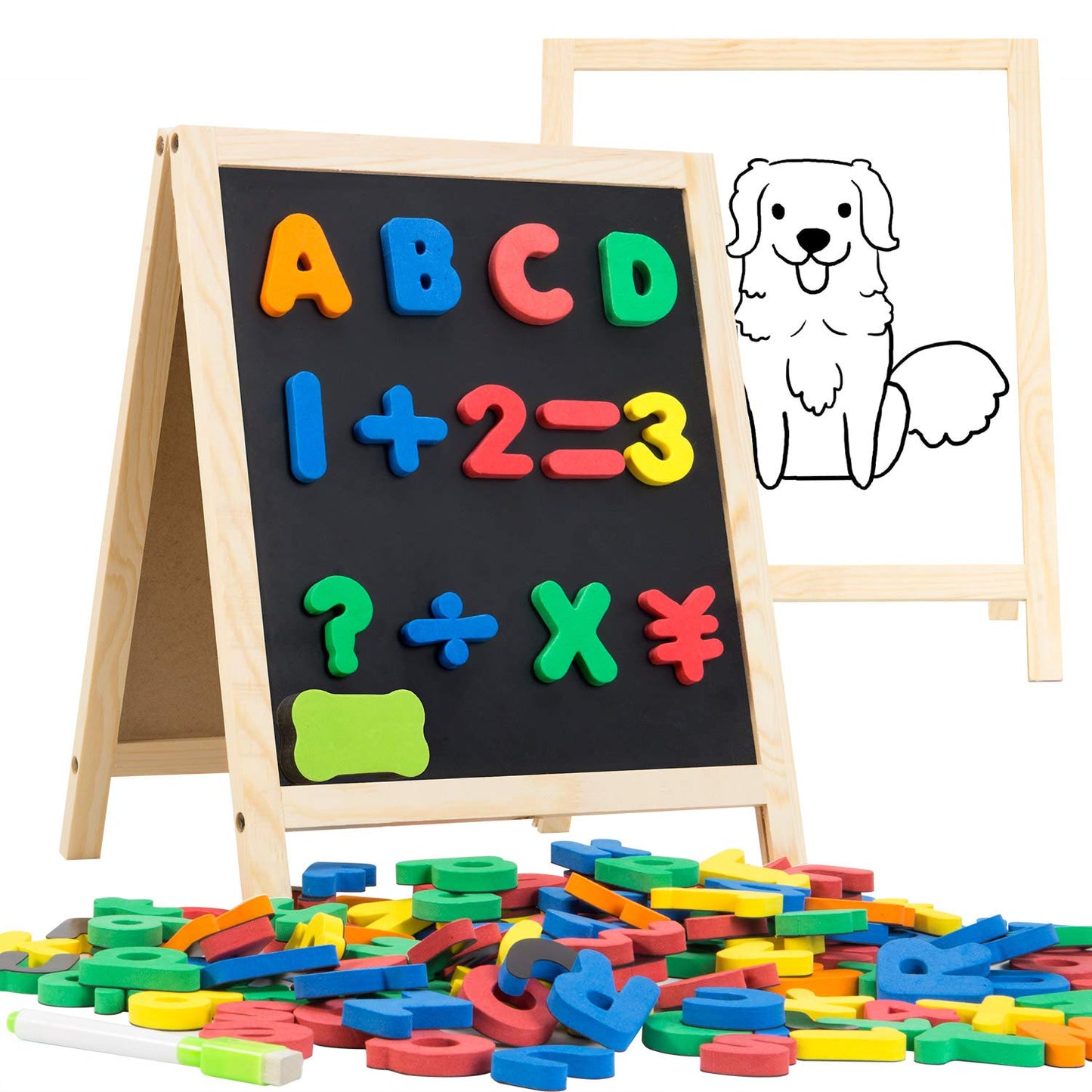INNOCHEER Magnetic Letters and Numbers for Toddlers, Magnetic Board for Kids, ABC Alphabet Magnets