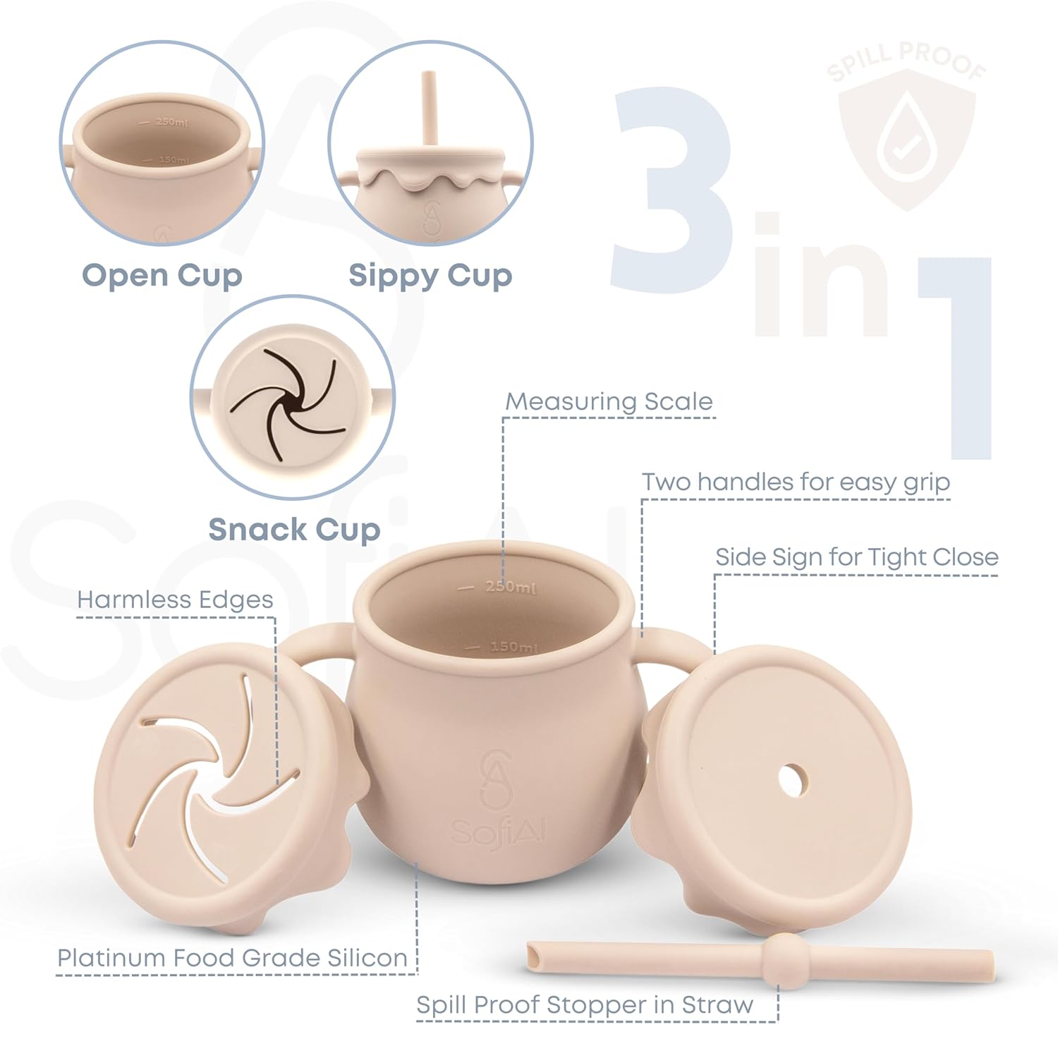 All In One Silicone Feeding Set - Safe for 6-12 Months - Non-Toxic Baby Led Weaning Supplies
