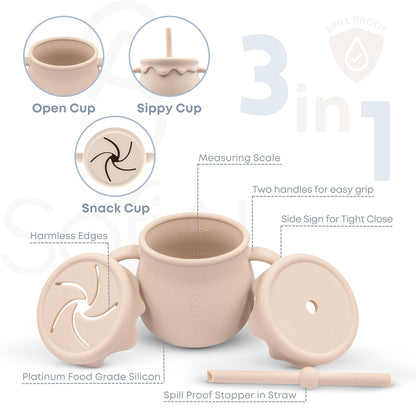 All In One Silicone Feeding Set - Safe for 6-12 Months - Non-Toxic Baby Led Weaning Supplies