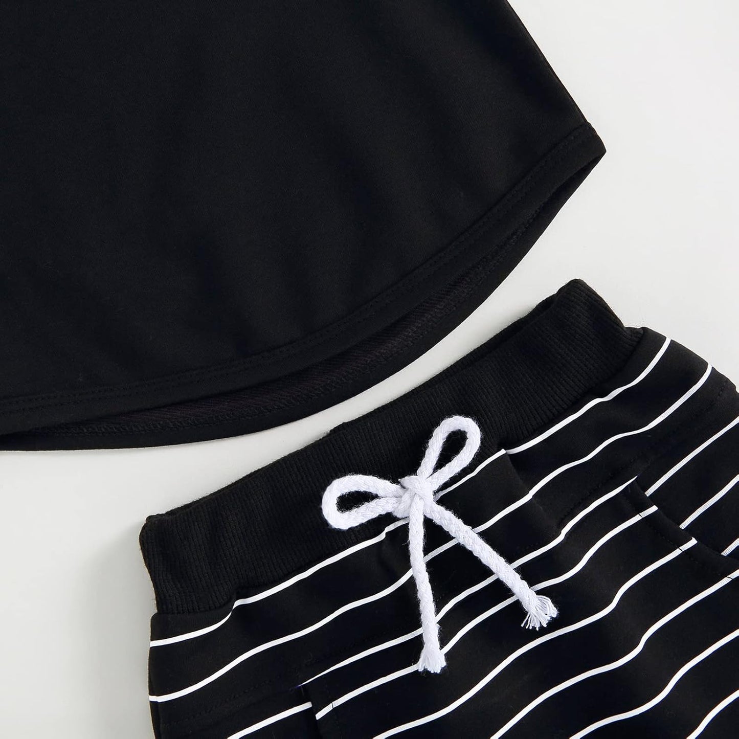 fhutpw Baby Toddler Boy Clothes Summer Outfits 6 12 18 24 Months Patchwork Short Sleeve T Shirt & Shorts Sets with Pockets