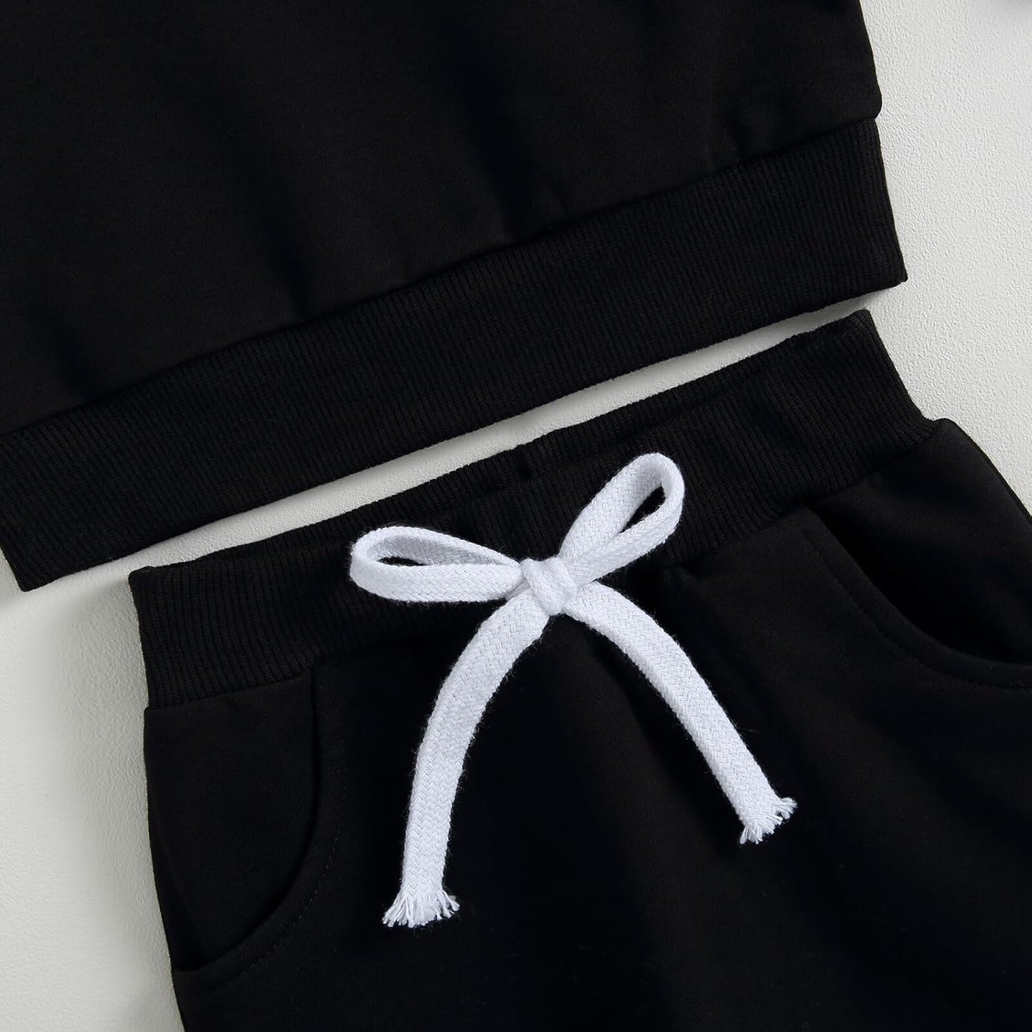 Kupretty Toddler Baby Boy Fall Winter Clothes Color Block Long Sleeve Sweatshirt Pullover Tops + Joggers Pants Outfit Set