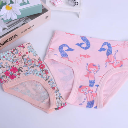 Finihen Girls Cotton Underwear Toddler Girls Panties Kids Briefs Multipacks.