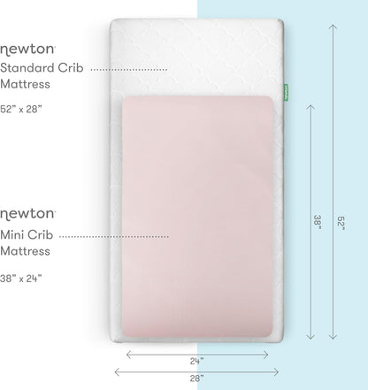 Newton Baby Mini Crib Fitted Sheets (2-Pack) | Organic Muslin Cotton, Ultra Breathable & Soft Baby