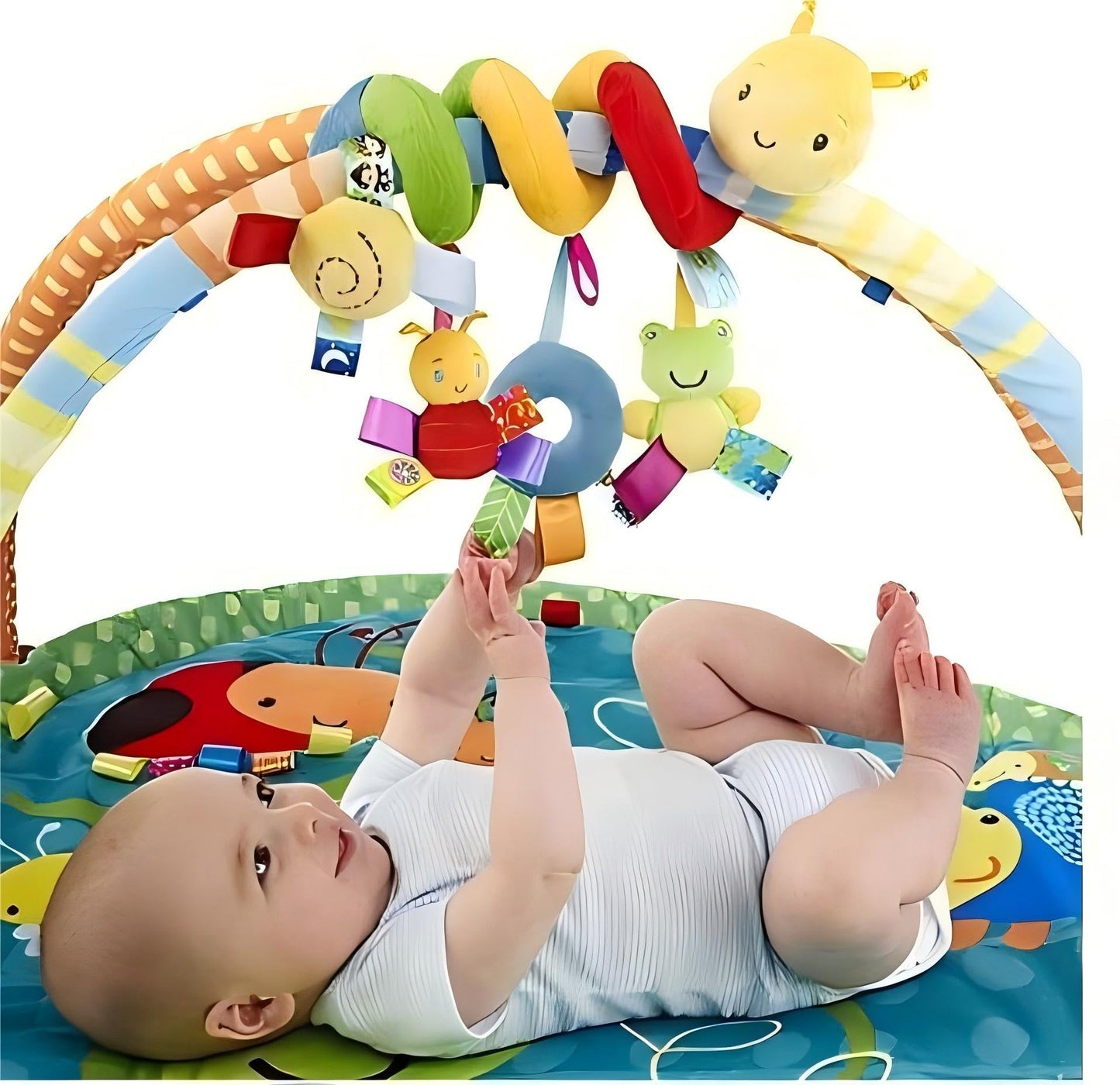 GZYFUVALW Car Seat & Stroller Toy_Infant Toys Baby Sensory Interaction Cartoon Toys with Ringing