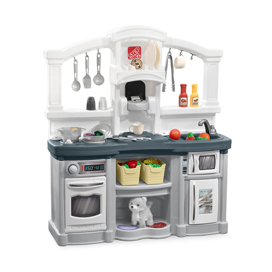 Step2 Fun with Friends Kids Kitchen Playset, Indoor/Outdoor Kitchenette with Lights & Sounds