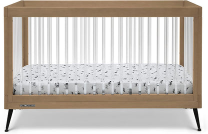 Delta Children Sloane 7-Piece Baby Nursery Furniture SetIncludes: Convertible Crib, Dresser, Changing Top, Crib Mattress, Fitted Sheets, Toddler Guardrail & Changing Pad, Acorn w/Matte Black