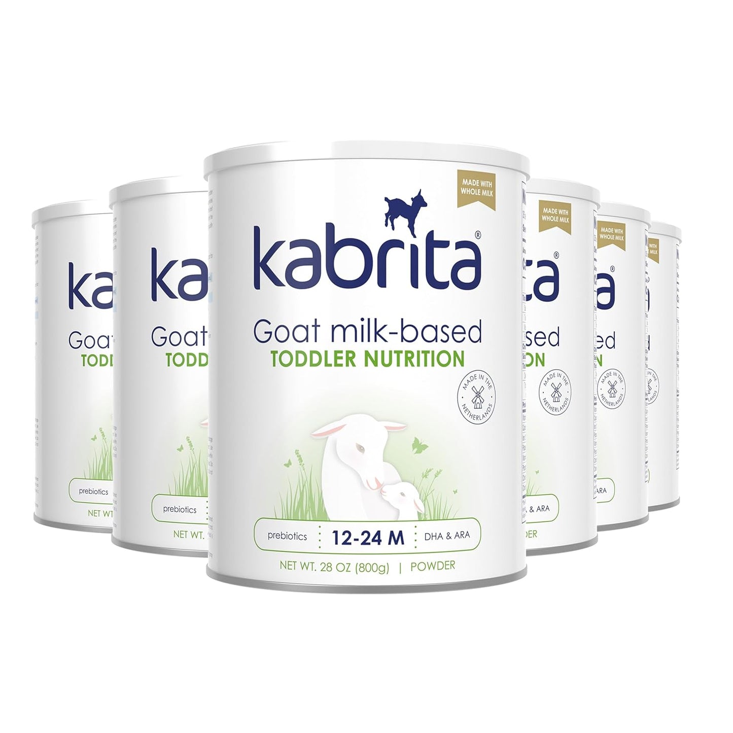 Kabrita Goat Milk Toddler Nutrition, 12-24 Months - Easy to Digest, Contains Vitamin D, Calcium
