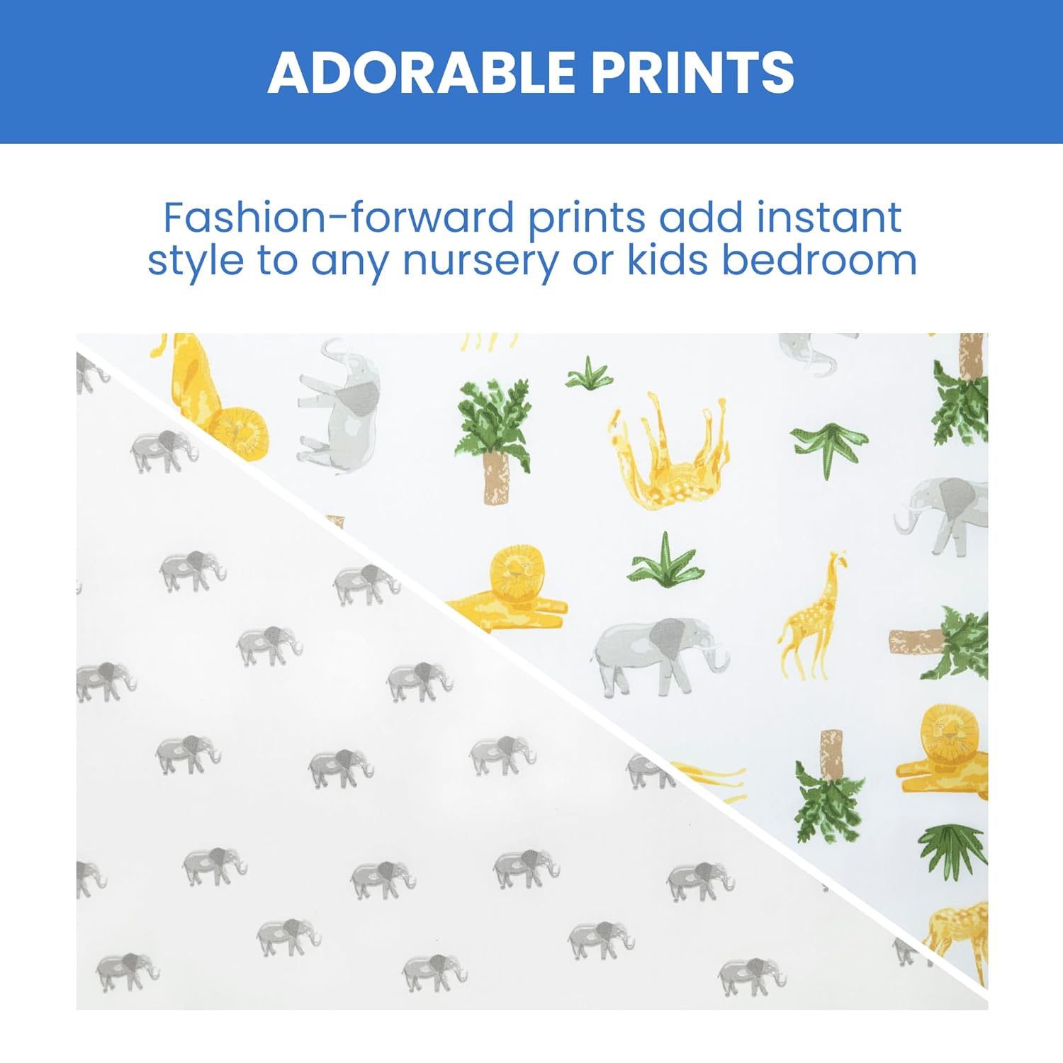 Delta Children Fitted Crib Sheets for Girls and Boys - Crib Sheet for Standard Crib and Toddler