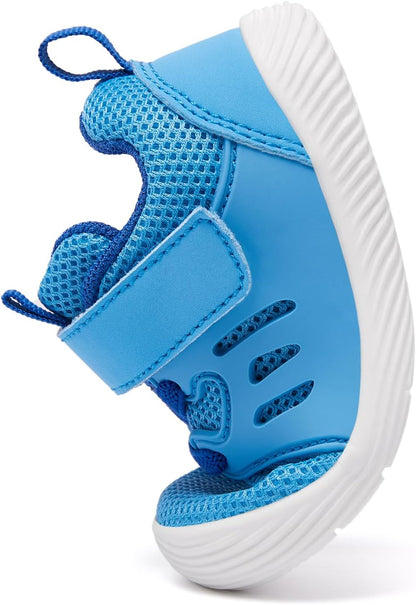 MORENDL Toddler Sneakers Baby Boys & Girls Barefoot Shoes Lightweight Breathable Walking Running Tennis Athletic Sport Shoes