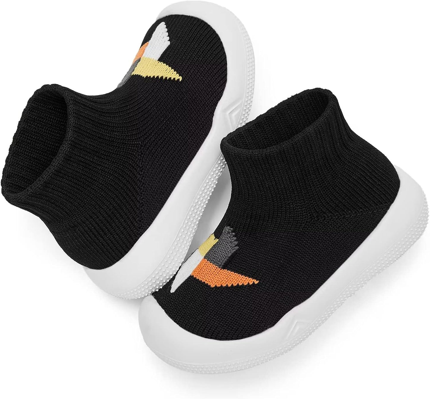 Eashi Baby Boy Girl Non-Skid Indoor Infant Walking Shoes Breathable Warm Elastic Sock Shoes with Memory Sole Protect Toes Outdoor Sneakers