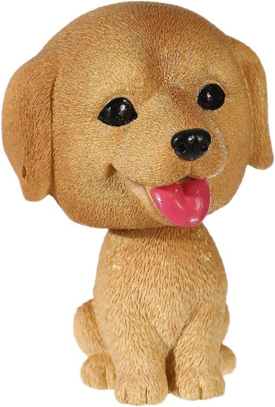 Resin Bobbing Head Dog Figurines Mini Bobblehead Puppy for Home Office Desk Car Dashboards Decor Ornaments (Golden Retriever)