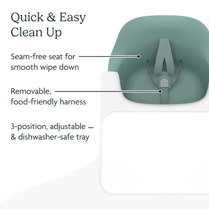 UPPAbaby Ciro High Chair/Sleek, Easy-to-Clean Design/Perfect-Fit Tray to Bring Baby to