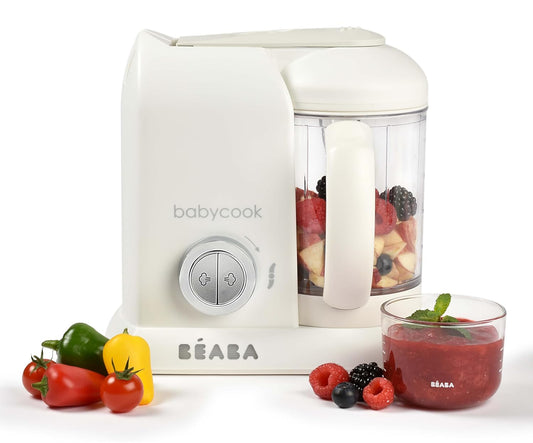 BEABA Babycook Solo 4 in 1 Baby Food Maker, Puree Steamer and Blender for Purees, Grinder with Auto