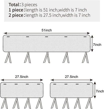 3 in 1Crib Mesh Liner for Life Size Cribs,White Soft Anti-Collision Strip Corner Covers,Protect Baby Teeth and Save Crib Rails, Rail Edge Protector Strip (Gray)