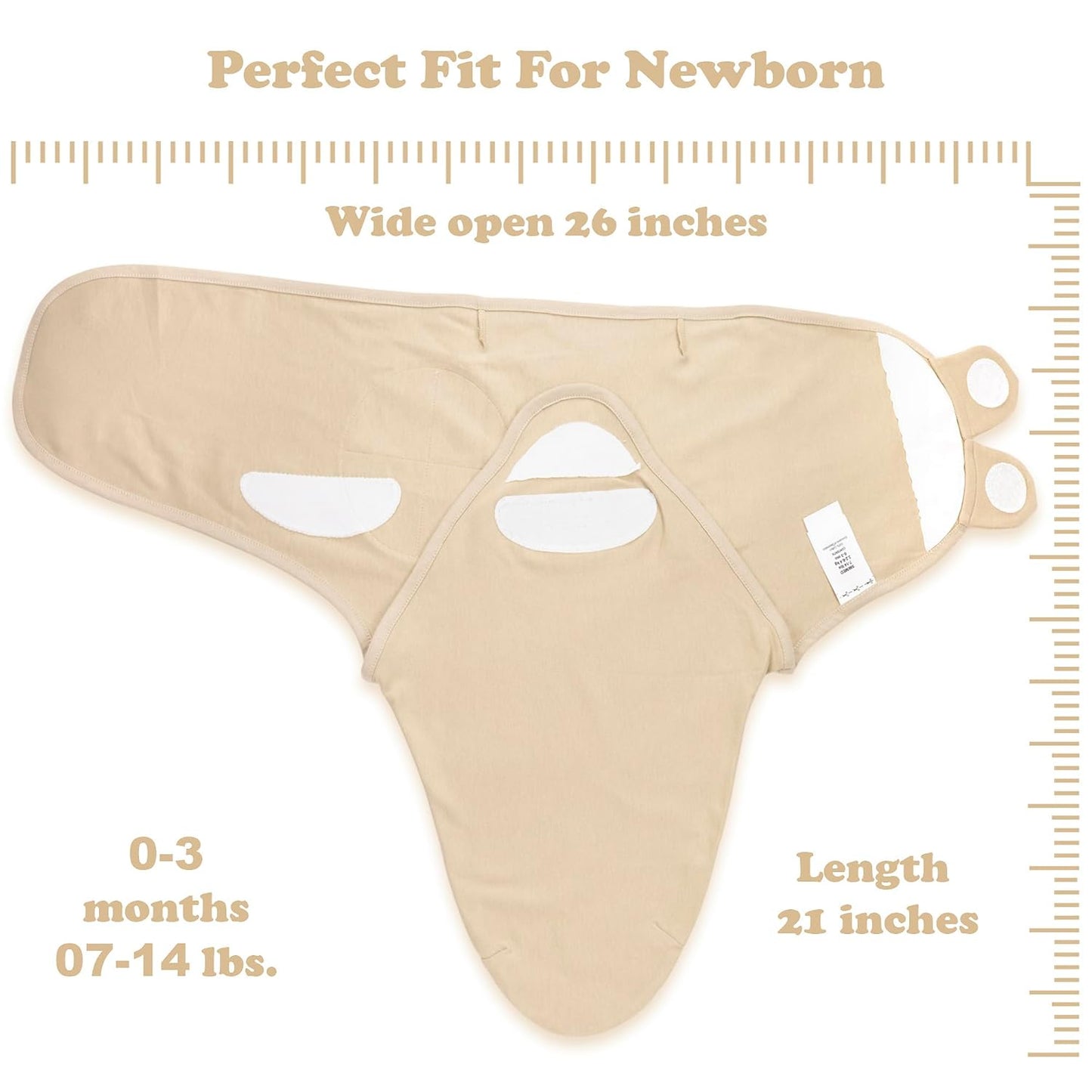 Bublo Baby Swaddles for Newborns – 3-Pack Infant Swaddles 0-3 Months – Adjustable Swaddle Sleep