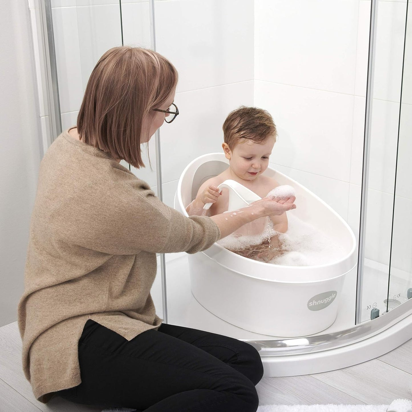 Toddler Bath Tub | Larger Bath for Bigger Kids at Bathtime | Includes Warm and Soft Foam backrest |