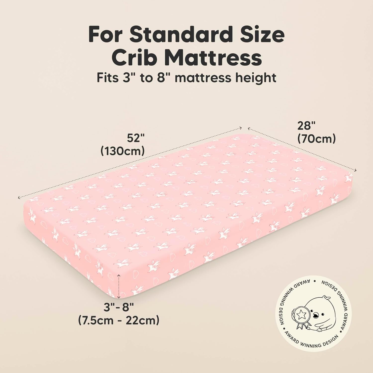 KeaBabies 2-Pack Organic Crib Sheets for Boys, Girls - 52x28 Fitted Crib Mattress Sheet Neutral