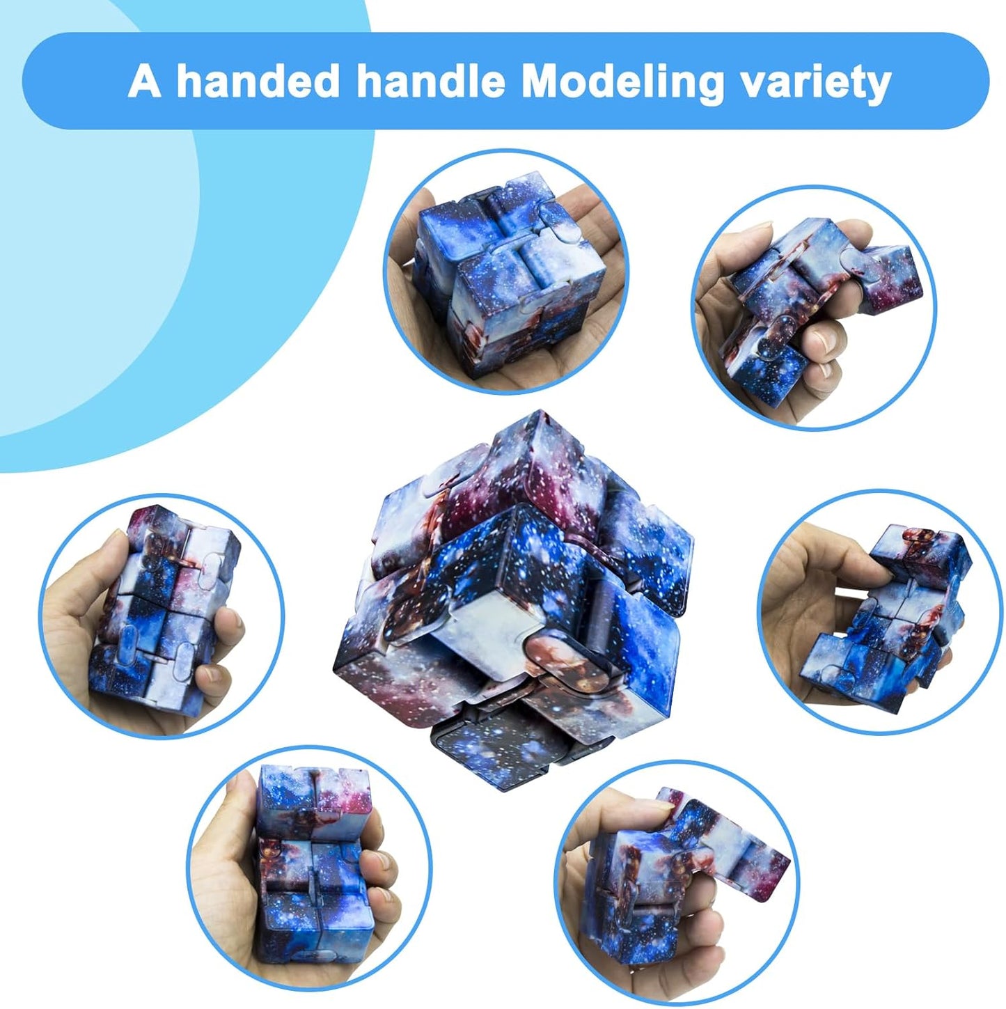 Infinitycube Fidget Toy Stress Relieving Fidgeting Game for Kids and Adults,Cute Pocket-sized