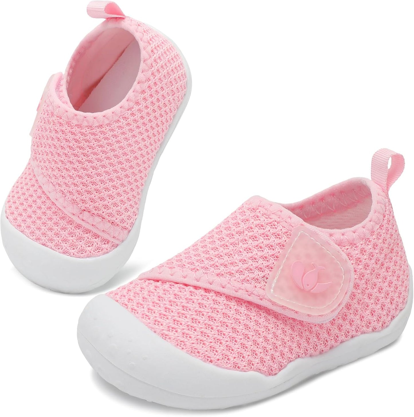 FEETCITY Baby First Walking Shoes Wide Baby Shoes Infant Sneakers Newborn Crib Shoe Barefoot Lightweight Slip On Shoe