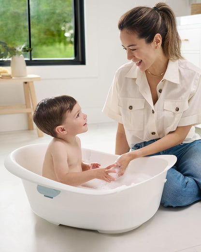 Skip Hop Baby Bath Tub 4-in-1 Grow with Baby Infant to Toddler Bathtub with Supportive Sling and