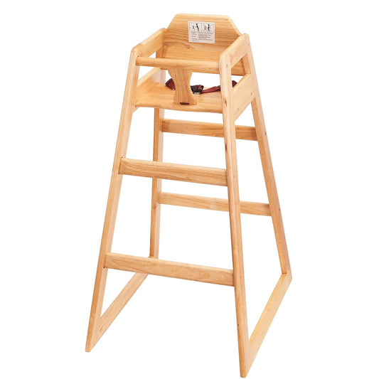 Seating Ready-to-Assemble Restaurant Wood Bar Height High Chair, Baby Highchairs, Durable Dining