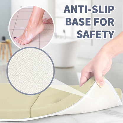 URMYWO Bath Kneeler and Elbow Rest Pad Set - 1.5" Thick Baby Bath Kneeler Pads with Toys Organizer