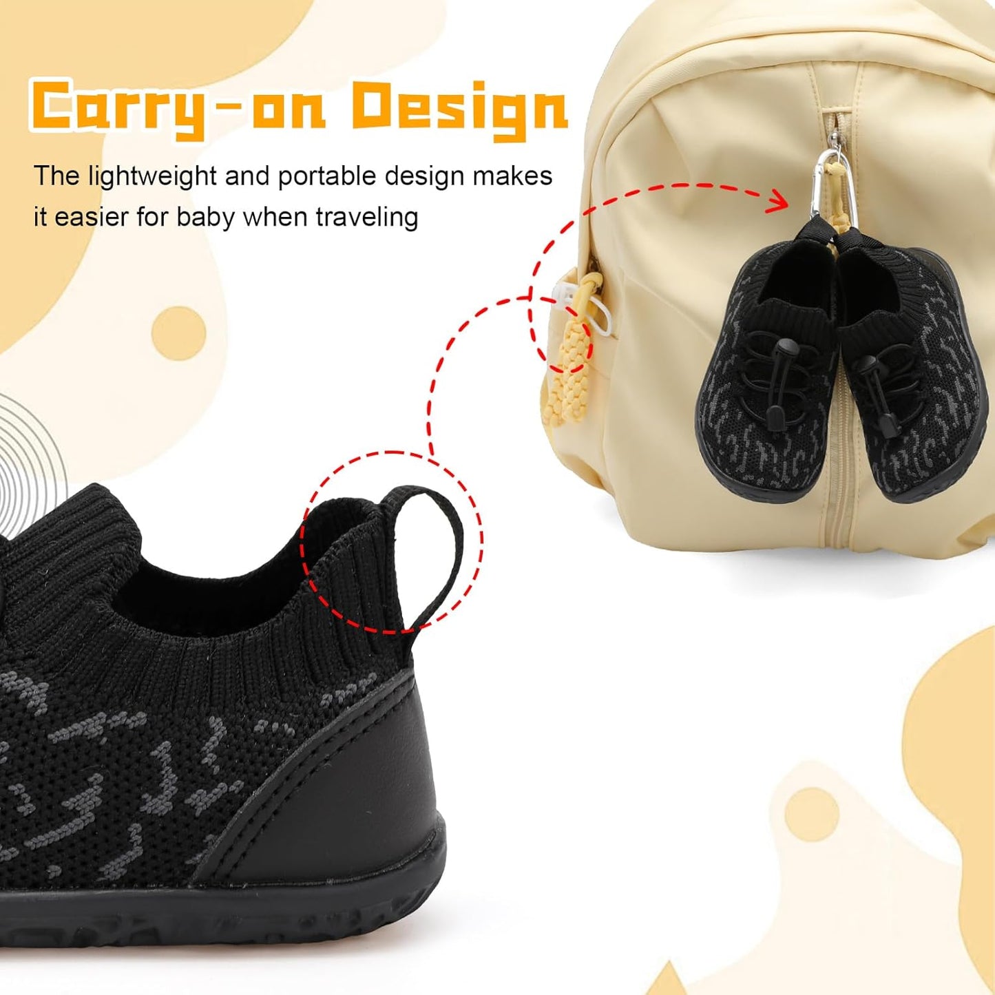 FEETCITY Baby Shoes Boys Girls First Walking Shoes Lightweight Infant Sneakers Slip On Shoe