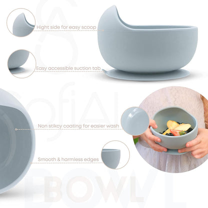 All In One Silicone Feeding Set - Safe for 6-12 Months - Non-Toxic Baby Led Weaning Supplies