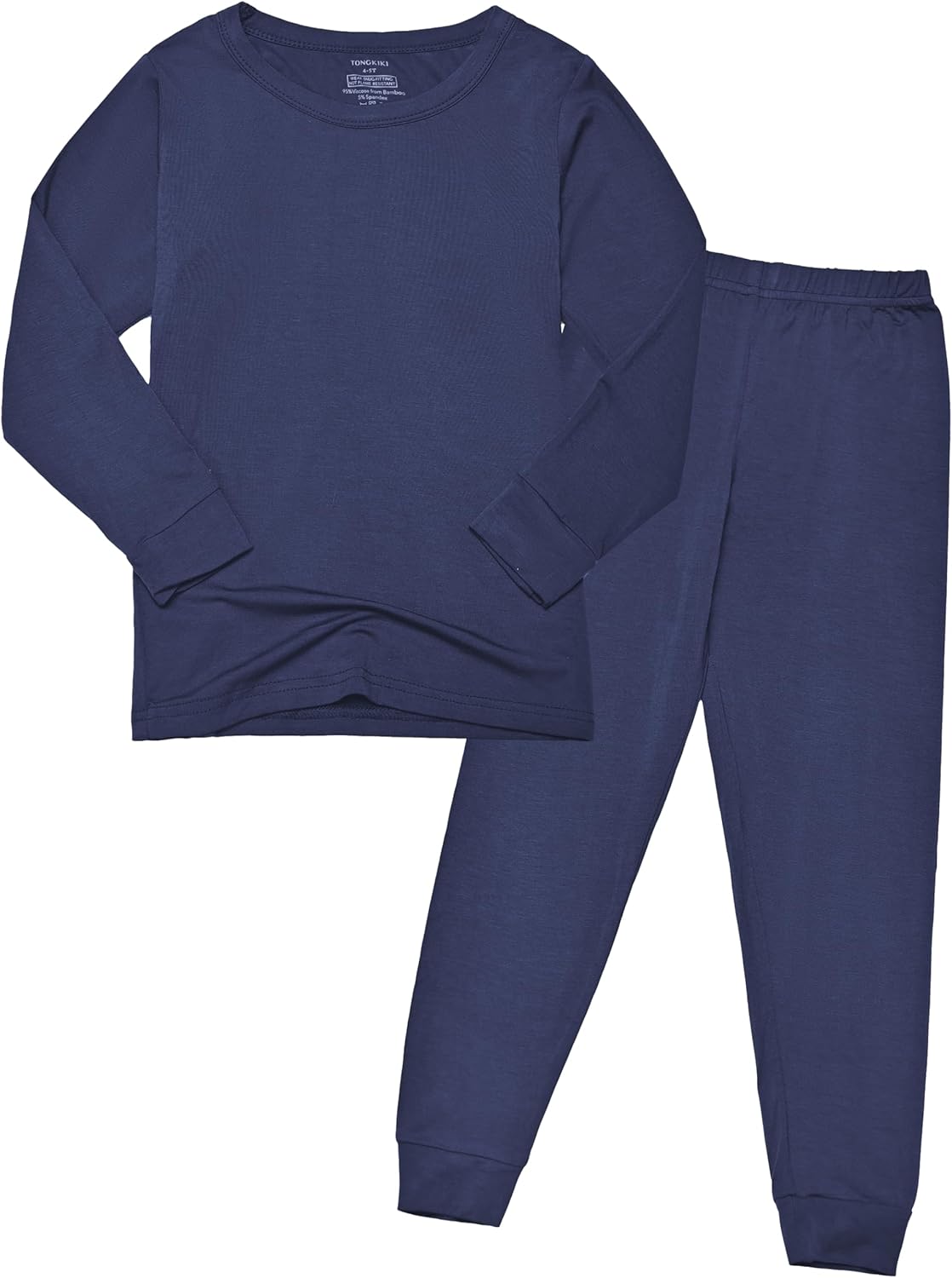 BABY 2T-10Y Toddler Kids Girls Boys Soft Comfy Viscose 2pcs Set Long Sleeve Plain Shirts and Pants Sets