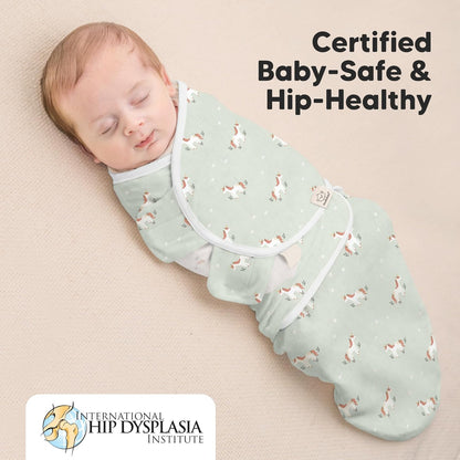 Baby Swaddle Sleep Sacks with Zipper - 3-Pack Swaddles for Newborns 0-3 Months, Infant, Baby Girls